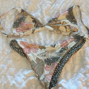 Rip Curl Floral Bikini with Pastel Hues